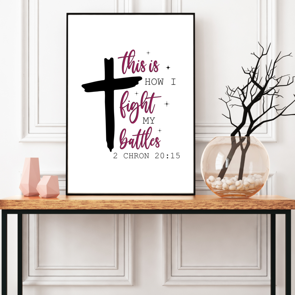 Divine Insight 2 Chronicles 20:15 Biblical Art - Christianartprint