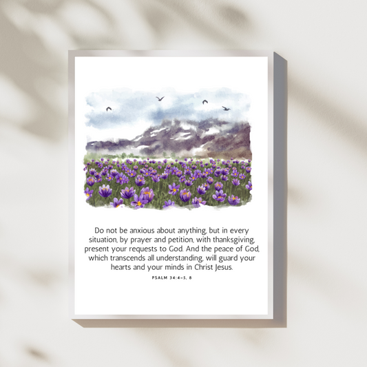 Eternal Love – Bible Verses About Love Christian Wall Art Philippians 4:6-7