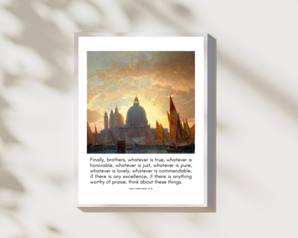 Inspirational Christian wall decor with bible verse