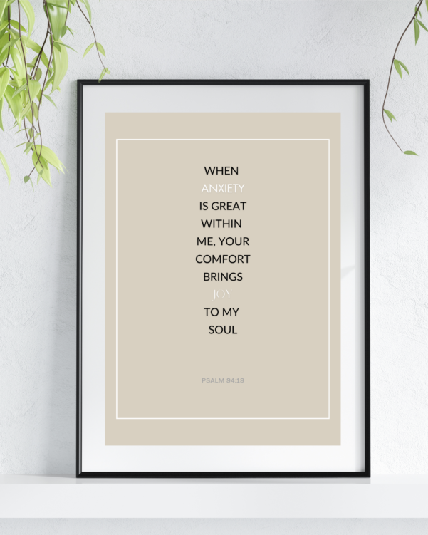 Bible verse art. Elegant Religious Wall Art | ChristianArtPrint.com
