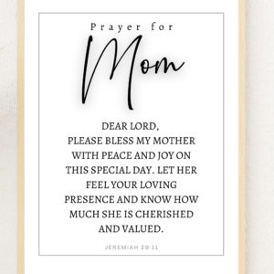A serene landscape with Jeremiah 29:11 overlay, reminding us of God's loving intentions and blessings for mom.