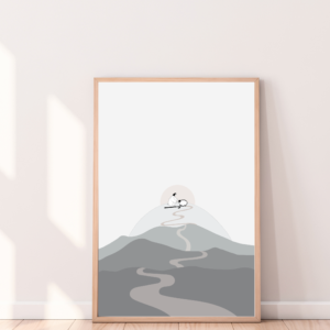 Modern Christian artwork of the Parable of The Lost Sheep, reminding believers of God's unwavering love.