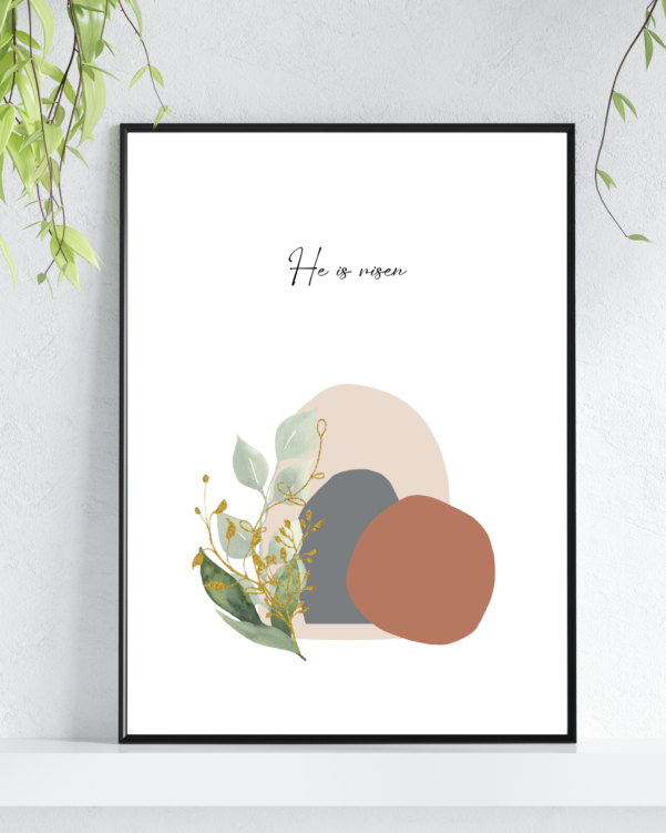 Inspirational artwork showcasing the triumph of Easter.