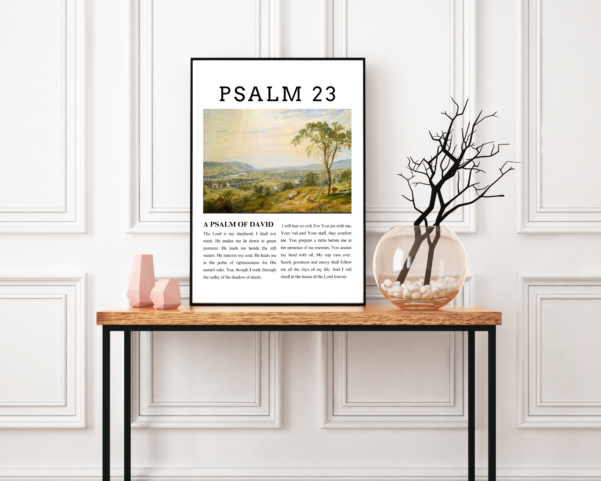 Encouraging Christian Printable Wall Art with Powerful Bible Verse