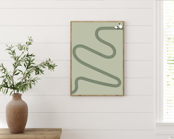 Beautiful wall art reflecting Jesus' love for each individual soul, as seen in the verse.