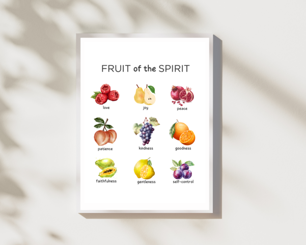 Elevate your space with faith-inspired decor reflecting the Fruits of the Spirit.