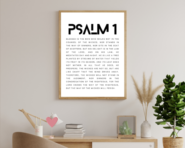 Psalm1 artwork for your home decor.