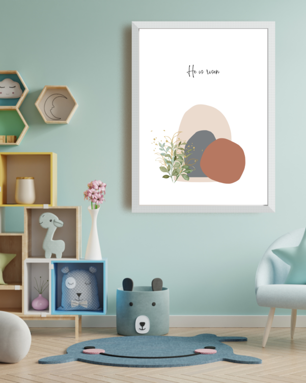 Simple yet impactful design conveying the joy of Easter.