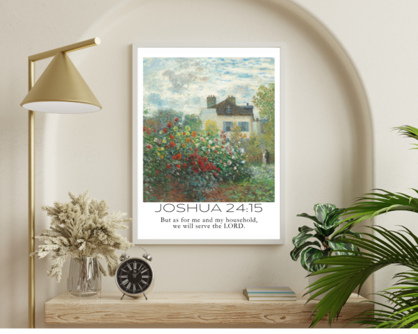 Divine artwork inspired by Joshua 24:5