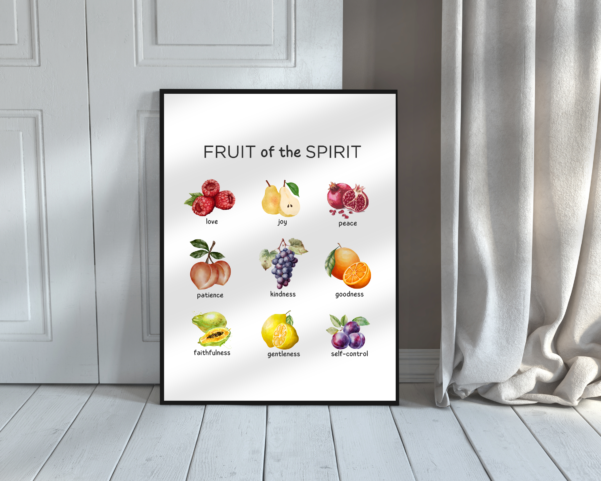 Celebrate Christian values with our Fruits of the Spirit artwork collection