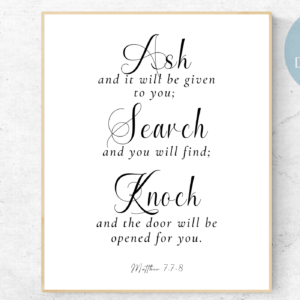 Biblical verse artwork for home decoration