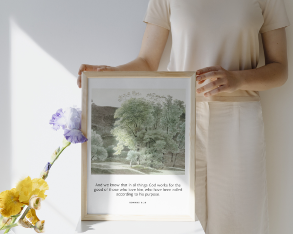 Romans 8 Wall Art – Digital Christian Artwork